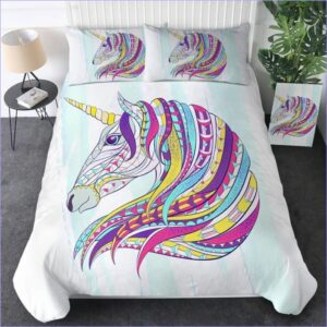 housse de couette licorne mandala