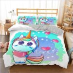housse de couette licorne japonaise