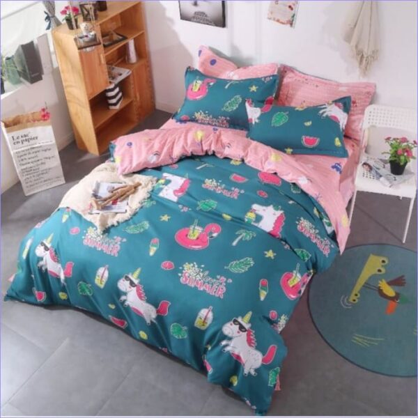 Housse de Couette Licorne Summer Love