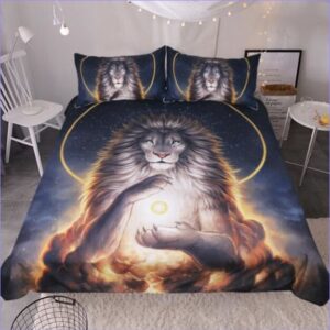 housse de couette lion