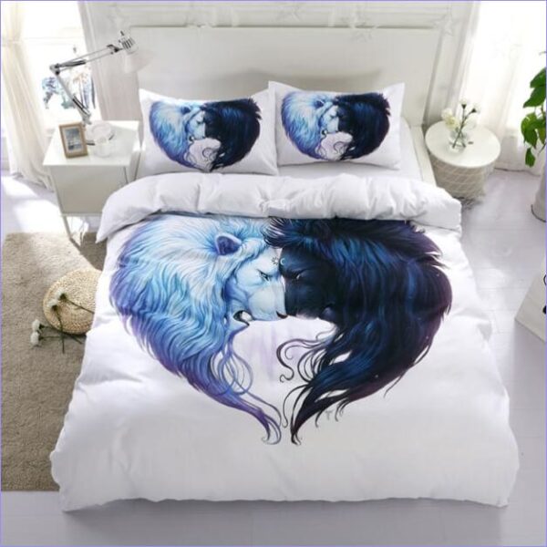 housse de couette lion yin yang