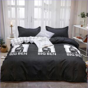 housse de couette london noire