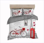 housse de couette Londres et Paris