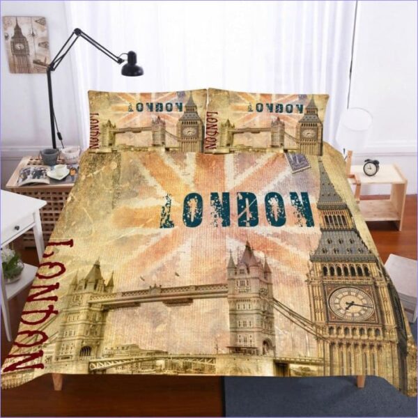 housse de couette Londres Vintage