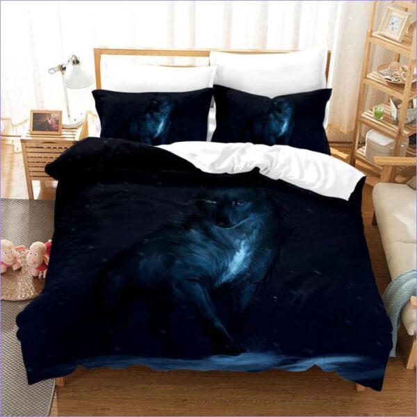 housse de couette loup 140x200