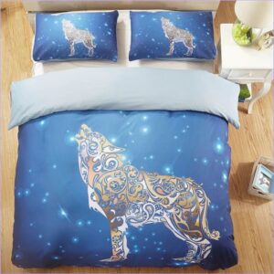 housse de couette loup