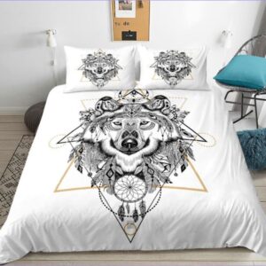 housse de couette loup