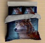 housse de couette loup chasseur cicatrice