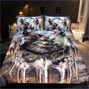 Housse de Couette Loup Chasseur