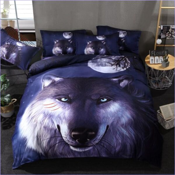 housse de couette loup