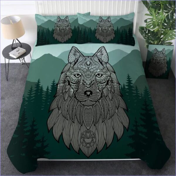 housse de couette loup de montagne