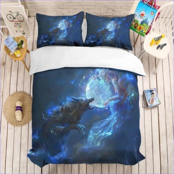 housse de couette loup dreamland