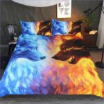 housse de couette loup duel