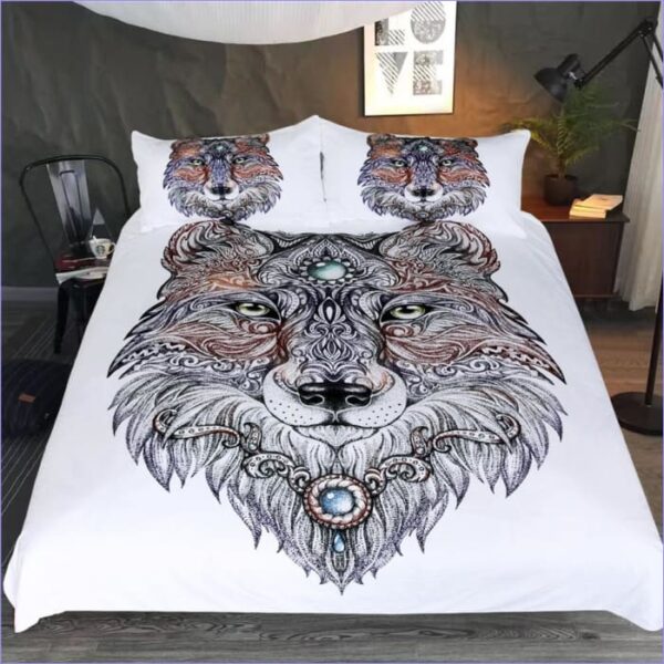 housse de couette loup esprit
