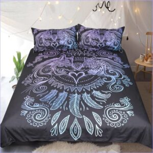 housse de couette loup fusion tantrique