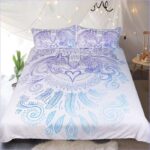 motif loup inspirant sur housse de couette