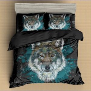 housse de couette loup graph