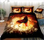 housse de couette loup flamboyant