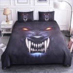 housse de couette loup prédateur