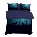 housse de couette loup rassemblement nocturne
