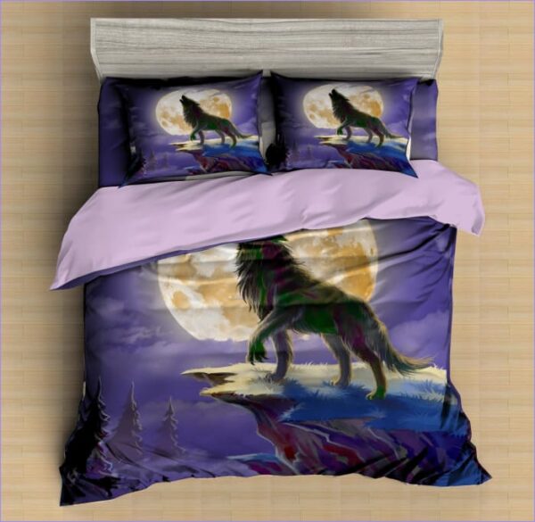Housse de Couette Loup solitaire violet
