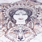 Parure de lit Loup style Bohème