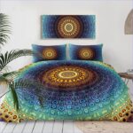 Housse de Couette Mandala Bleu Azur