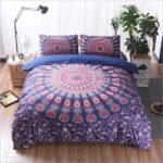 linge de lit mandala fleuri