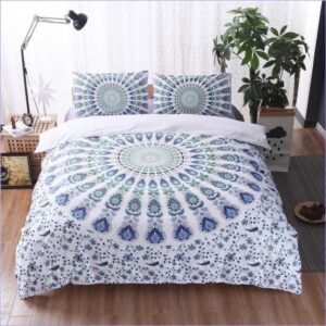 housse de couette mandala fleuri