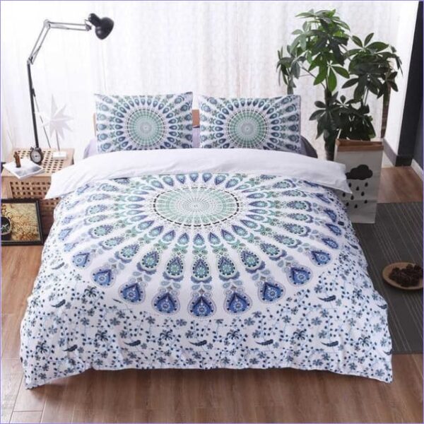 housse de couette mandala fleuri