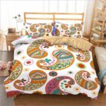 housse de couette mandala colorée
