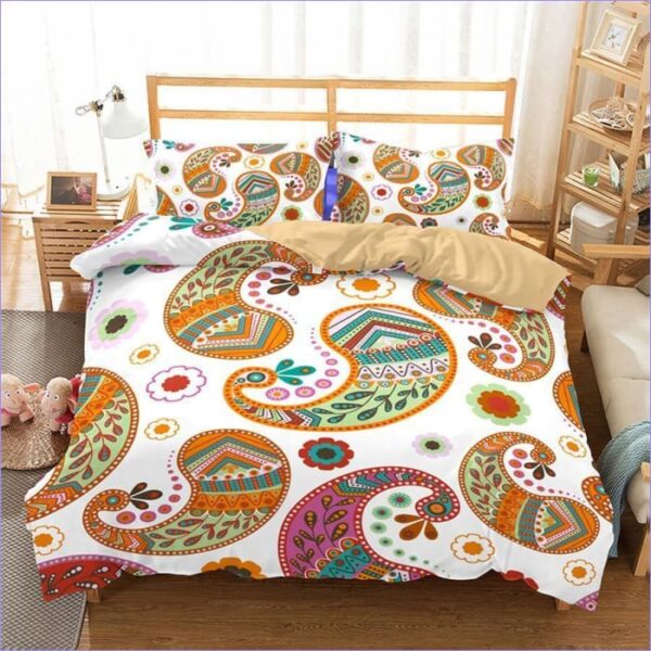 housse de couette mandala colorée