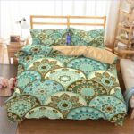 Housse de Couette Mandala Vert turquoise