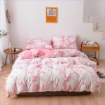 housse de couette marbre rose