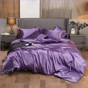 housse de couette mauve violet