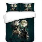 parure de lit loups hurlants