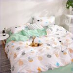 Housse de Couette Moderne Ananas multicolores