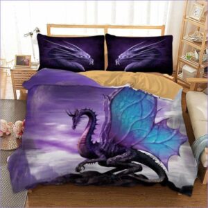 housse de couette dragon violet