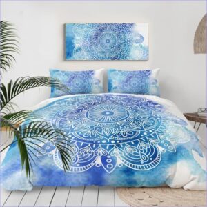housse de couette motif mandala nuage