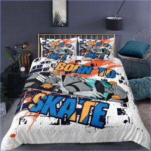 housse de couette motif skate