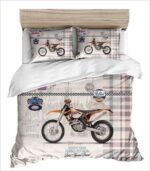 housse de couette moto cross vintage