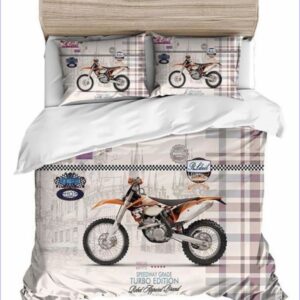 housse de couette moto cross vintage