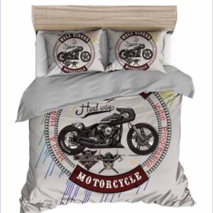 housse de couette moto custom vintage