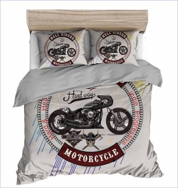housse de couette moto custom vintage