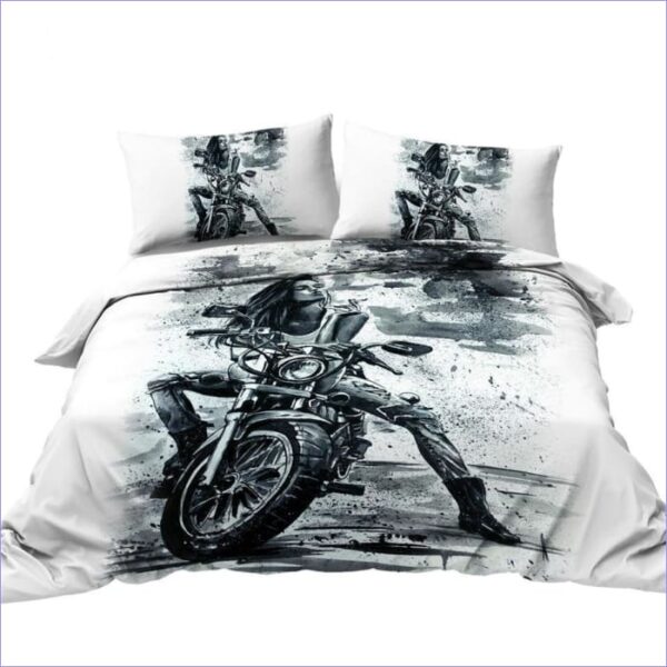 housse de couette moto audacieuse