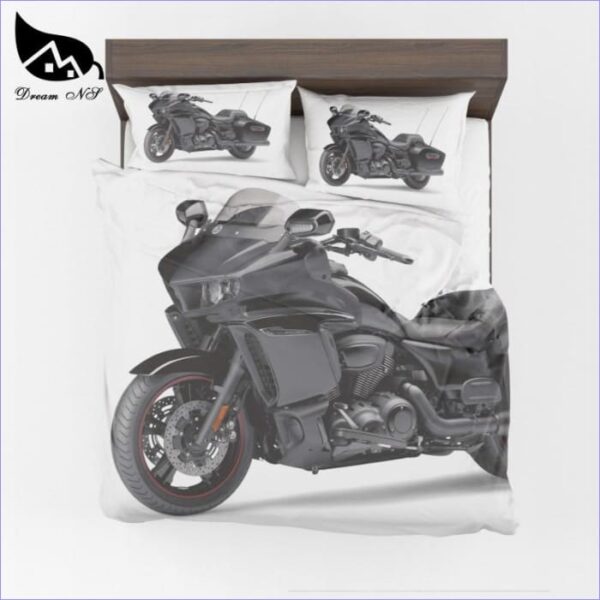 Housse de Couette Moto Noire