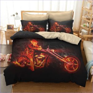 housse de couette moto rider de l'enfer