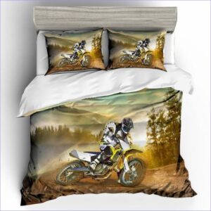 housse de couette motocross forêt