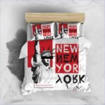 Housse de Couette New York Rouge