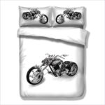 housse de couette noire et blanche